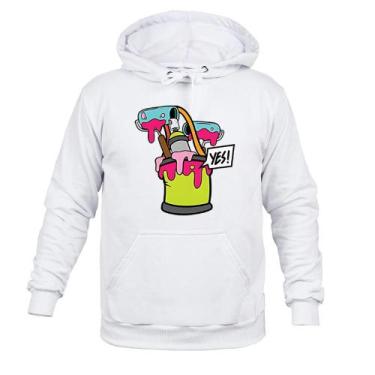 Imagem de Moletom Blusão Inverno  Spray Yes - Surprass, Branco, G