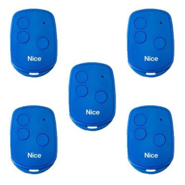 Imagem de 5 Controles Portão Automático Linear Hcs 3 Botões - NICE