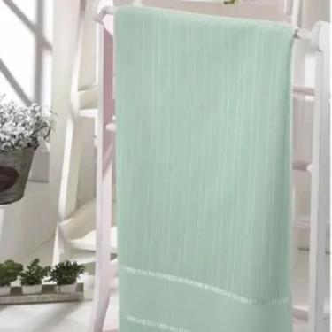 Imagem de Toalha Velour Bella Pra Bordar Lavabo cor Verde Menta - BUETTNER