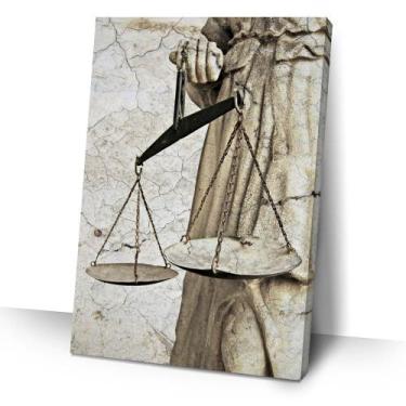 Imagem de Quadro Advocacia 40x60 Recepção Deusa Da Justiça Retrô - IQuadros