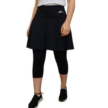 Imagem de Saia Capri Godê Moda Evangélica Fitness Uv50+ Roupa Academia - Allas M