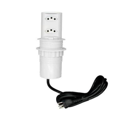 Imagem de Torre De Tomada Embutir Pop 2 Tomadas 20a Branca - QTMOV