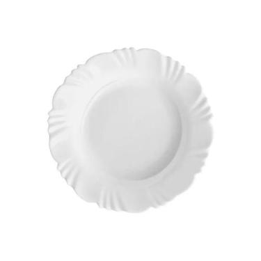 Imagem de Prato Fundo Opaline Pétala Branco Duralex - Nadir Fiqueredo