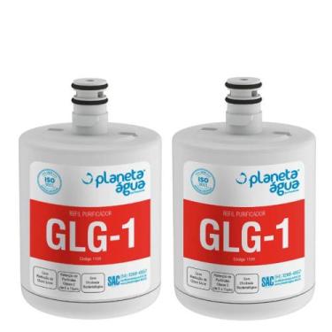 Imagem de Kit 2 Refil Filtro Planeta Água compatível com Geladeira Refrigerador 