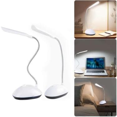 Imagem de Mini Luminária Led Abajur De Leitura Para Mesa Flexível - FULLHOUSE
