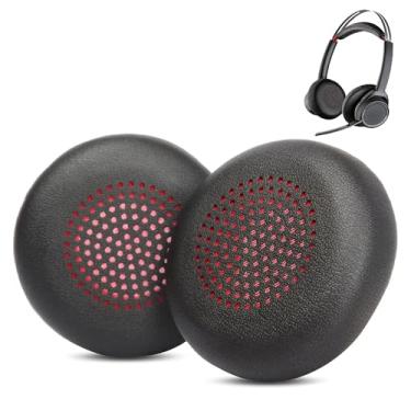 Imagem de ACCOUTA Almofadas auriculares compatíveis com Plantronics Voyager Focus UC B825 Almofadas auriculares de substituição com couro de proteína mais macio e espuma viscoelástica