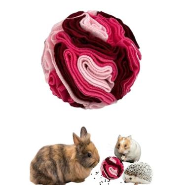 Imagem de Bola de petisco de coelho brinquedos de forrageamento interativos para animais de estimação pequenos, bolas interativas para coelhos porquinho-da-índia ouriço chinchila furão hamster coelho, brinquedo