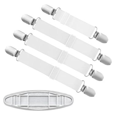 Imagem de Almofada de cobertura para tábua de passar a ferro, 4 peças, mini suspensórios, cabide sobre capas com enchimento, tamanho padrão, ganchos, fixadores, suporte de cabo para acessórios, chapa, fixação,