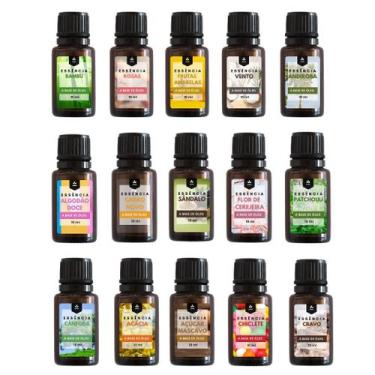 Imagem de Kit Difusor Elétrico de Aromas + 3 Essências Concentradas 15ml - Escol