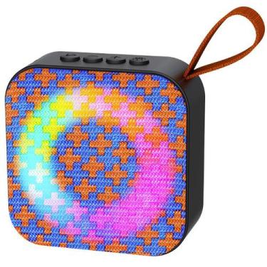 Imagem de Caixa Caixinha De Som Bluetooth Portátil Potente Mini Led Rgb - Altome