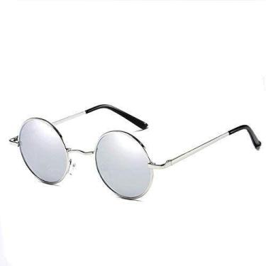 Imagem de Óculos de Sol Barcur Steampunk Retro Redondo Polarizados Anti Reflexo 