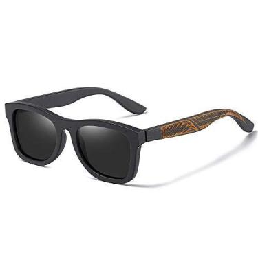 Imagem de Oculos de Sol Masculino Artesanal EZREAL com Proteção uv400 Polarizado