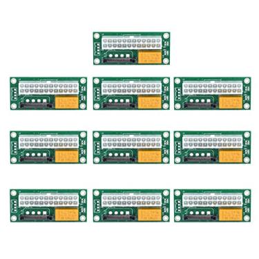 Imagem de QPDRNC Fonte de alimentação dupla fonte de alimentação PC Block Synchronizer ADD2PSU ATX 24 pinos para conector Molex 4 pinos Riser Miner adaptador de mineração (10 peças verde sata)