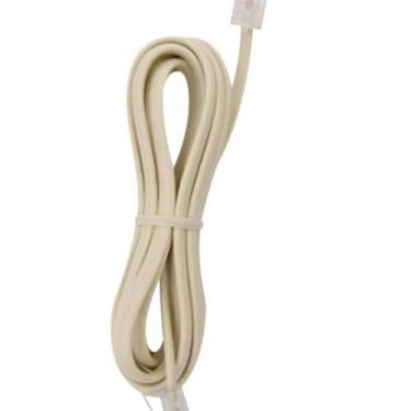 Imagem de Extensao Fone-Fax Santa Marta Plug Plug 3M Bege - Kit C/10 Pecas
