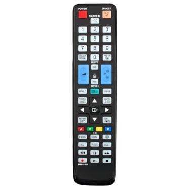 Imagem de Controle remoto de substituição BN59-01107A compatível com Samsung LED LCD Smart 3D TV PS50C680G5FXXY PS50C680G5F LE46C750 LE40C750R2W LE46C750R2W LE40C750