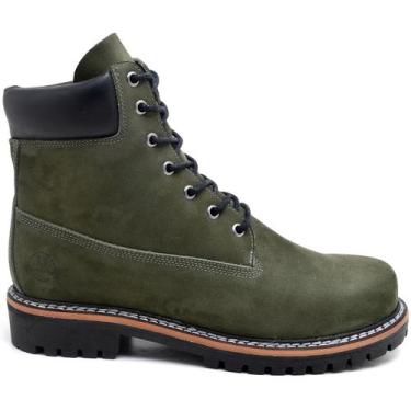 Imagem de Bota Coturno Linha Titanium Couro Nobook Ranclafe, Verde, Musgo, 41