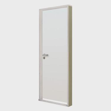 Imagem de Kit Porta de Madeira Lisa 212x85cm com Batente de Alumínio 3,6cm Ecomadeiral mgm