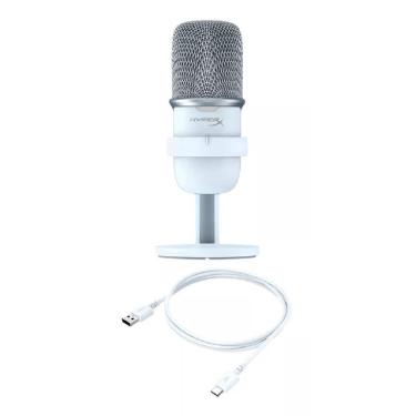 Imagem de Microfone Gamer Hyperx Solocast Condensador Cardioide Branco