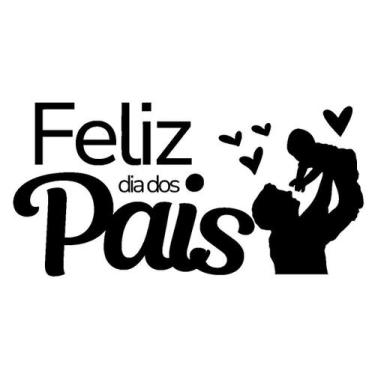 Imagem de Adesivo Vitrine Decoração Loja Feliz Dia Dos Pais 50x100cm - Nicolados