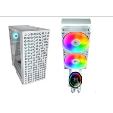 Imagem de Gabinete Air Face Eco Rgb  Watercooler 240 White - Cougar