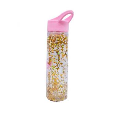 Imagem de Garrafa Rosa Glíter Brilhar 600ml - Projeto Kiwi