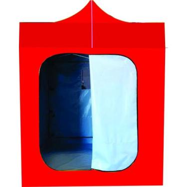 Imagem de Tenda Sanfonada Camping 3x3 PVC Vinílica - Goiania Tendas, Vermelho