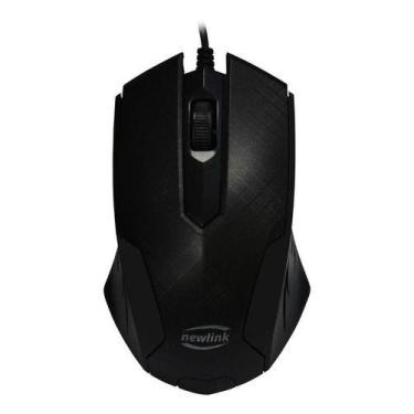 Imagem de Mouse Usb Newlink Mo228 1000dpi 3 Botões Grid Preto