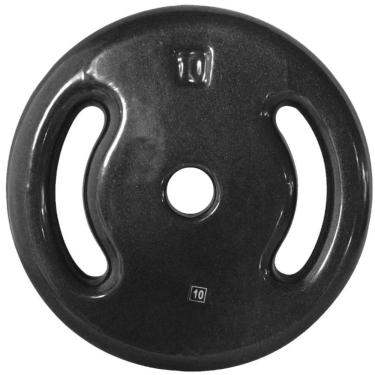 Imagem de Anilha Ferro Fundido Emborrachada Fitness Academia 10Kg