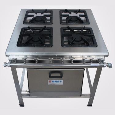 Imagem de Fogão 4 Bocas Inox Com Forno Extra Metal Brey 204- F-i