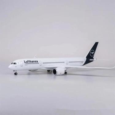 Imagem de Avião De Brinquedo Airbus A350 Lufthansa Em Escala 1/142, Modelo Em Re