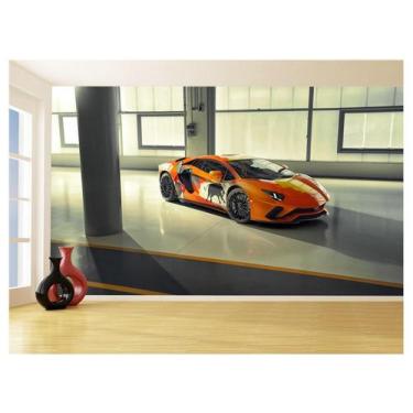 Imagem de Papel De Parede 3D Carro Lamborghini Aventador 3,5M Car186 - Você Deco