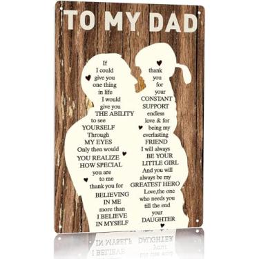 Imagem de CDDFUNGO Para O Pai, Impressão De Placa De Metal Em Lata, Arte De Parede - Presentes Retrô Para Decoração De Parede Do Pai, Ideia Única De Presente Para O Pai Para O Dia Dos Pais, Aniversário, Natal