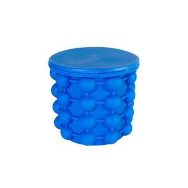 Imagem de Forma de Gelo em Silicone, 40 Cubos, 13cm x 13,5cm, com Tampa Hermética