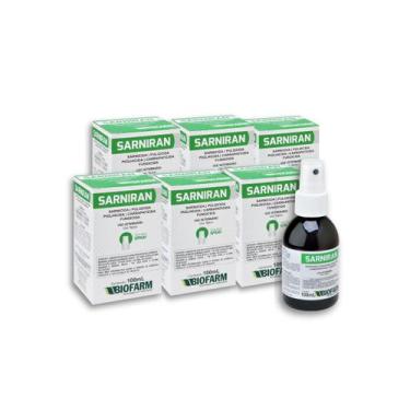 Imagem de Kit 6 Sarniran 100ml Sarnicida Carrapaticida Bovinos Biofarm