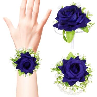 Imagem de GANZHOUYILAN Conjunto de 2 peças de corpete e flor na lapela
