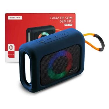 Imagem de Caixa de som bluetooth com led tomate mts1001, Azul