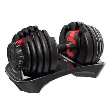 Imagem de Halter Regulável 24kg Dumbell Ajustável Drum Anilha Dumbbell