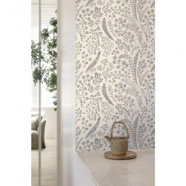 Imagem de Papel De Parede Muse Floral Branco E Preto A58701