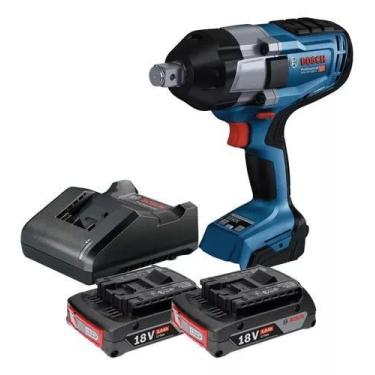 Imagem de Chave De Impacto + 2 Baterias 18v Gds 18v-1050 H Bosch Bivolt