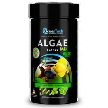 Imagem de Ração Algae Flakes Mix 20g Ocean Tech para Peixes Pote