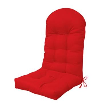 Imagem de BCKNT Almofada de cadeira Adirondack, 111 x 48 x 12 cm, almofada de cadeira de balanço engrossada ampliada com tecido à prova de respingos, suporte alto para as costas com laços