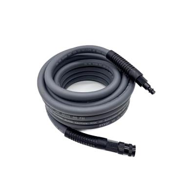 Imagem de SYXQT Mangueira de ar híbrida de 9,5 cm x 6,5 m, resistente a 300 PSI, leve, resistente a dobras, flexibilidade para todos os climas com conexões de ar industrial de 1/10.2 cm e restritores de