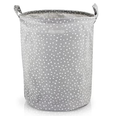 Imagem de Cesto Organizador Multiuso Tecido Redondo Dobravel Roupa