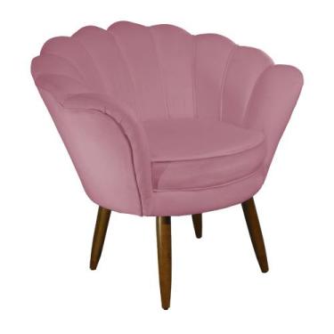 Imagem de Poltrona Decorativa Pétala Rosa - New Haus