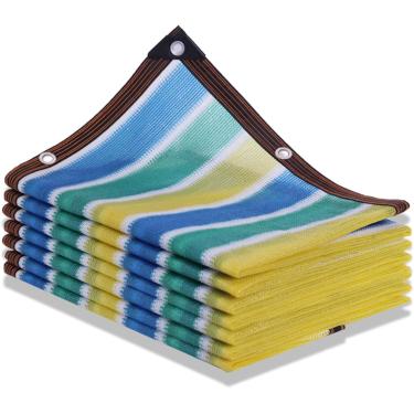 Imagem de 80% Sun Shade Net Plant Mesh Shade Cloth Protetor Solar Rede Resistente A Uv Com Ilhós Sun Shade Cover Para Plantas De Pátio De Jardim, C, 10x10m