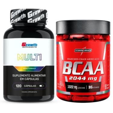 Imagem de Multivitaminico 120 Caps Growth + Bcaa 90 Caps Integralmedica