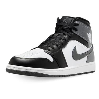 Imagem de Nike Tênis Masculino Air Jordan 1 Mid (Dq8426-001, Preto/Branco/Cinza Ferro) Tamanho 10,5