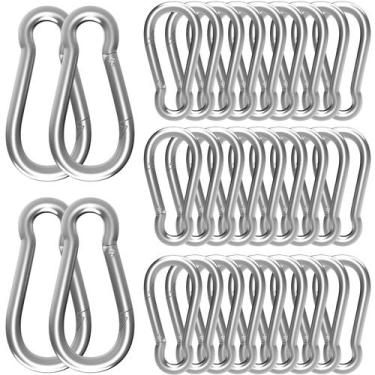 Imagem de Mosquetão AFROX M10 Spring Snap Hook 10 cm, 770 libras, prata, 36 unid