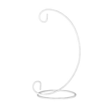 Imagem de IEUDNS Suporte para sino de vento com base redonda, suporte para sino de vento para mesa interna, lanterna, vasos de flores e plantas, Branco 33cm