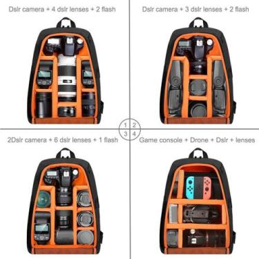 Imagem de Mochila Fotográfica Prova D'Água Light Pro Dslr Dji Ronin-Sc - Sunsky